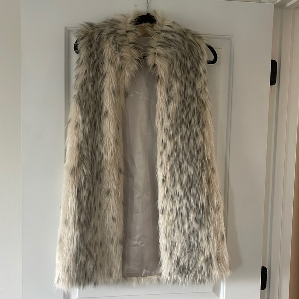 Fabulous Furs Long Faux Vest